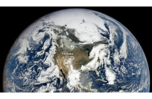 Visibility of Canadian Wildfire Smoke Extends to Nearly One Million Miles